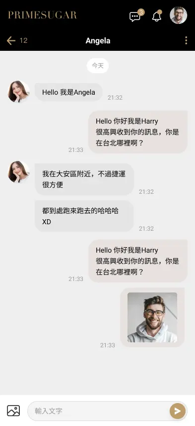 PrimeSugar 聊天界面